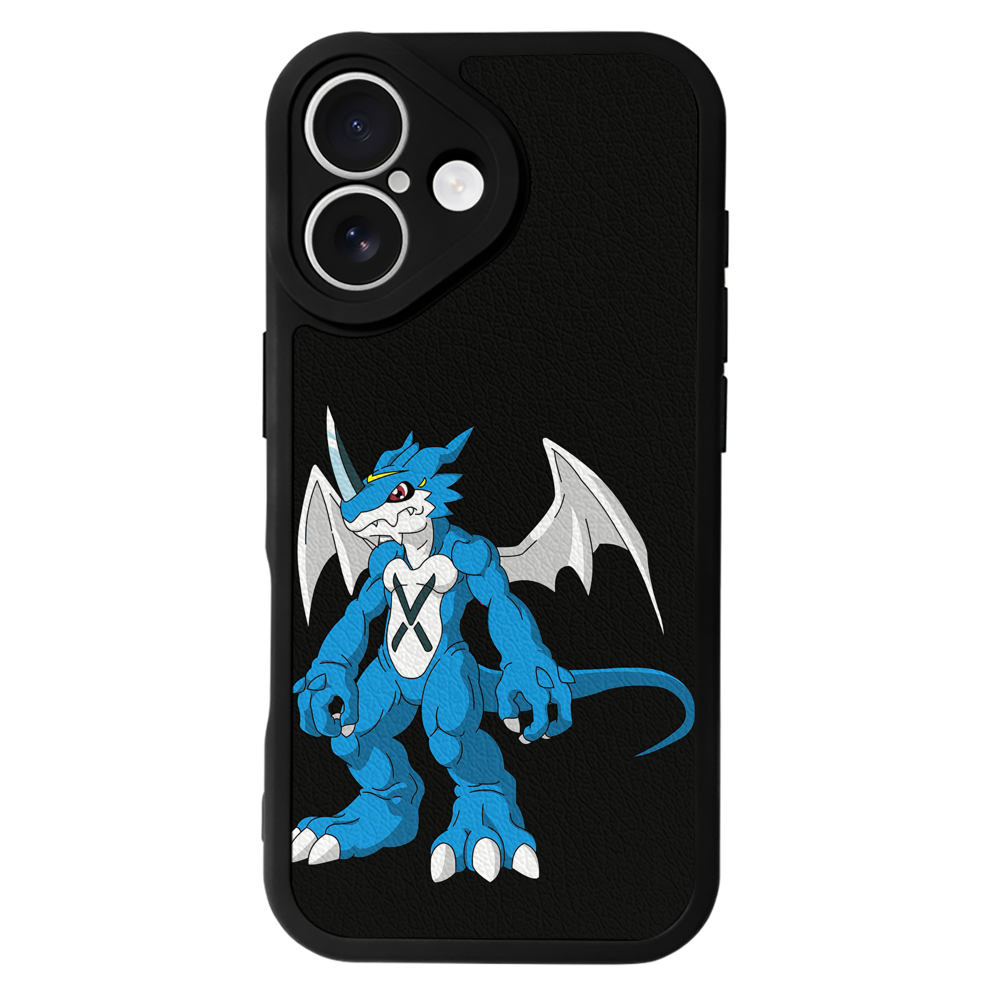 （画像用） Digimon デジタルモンスター/デジモン 【iPhone 16シリーズ対応】シリコンスマホケース（レザー調） 材質：シリコン